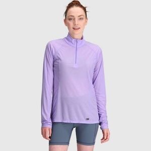 Women's Outdoor Research Echo Quarter Zip Lavender